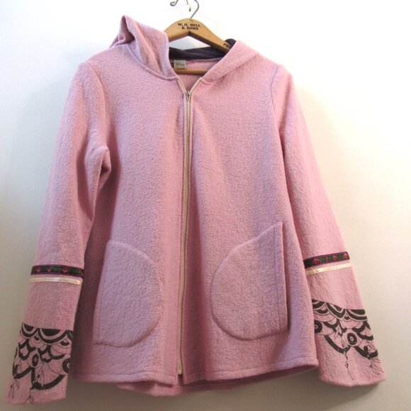 Jenifer Glasgow Wool Blend Pink Parka - Picture 5 of 7